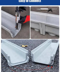 Beefy U Shaped Drainage Channel With Stainless Steel Grate For Outdoor Rainwater Gutter System Driveway Drain Kit assembly