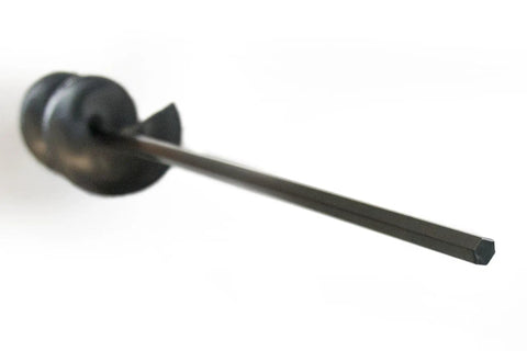Hex Shaft Drill Planter With Non Slip Grip for Flower Bulbs and Bedding Plants, showing steel auger tip and hexagonal shaft