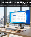 34 Inch Curved Ultrawide Monitor Dope For Your Desk Setup With 3440x1440 WQHD, 100 Hertz Refresh Rate, 1 Millisecond Response Time
