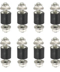 Solid M3 Rubber Isolator Mounts 8x8mm Pack Of 8 Anti Vibration Dampers With Lock Nuts For Motors, Air Compressors, And Small Engines, 24mm Height, Easy Install, Durable Fit. Pack of 8