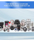 Heavy Duty Stainless Steel Flexible Coupling Shaft Connector With Parallel Line Grooves For Motor Encoder Drive, various styles