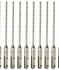 Amazon FF ERA 10-pack SDS Plus 5/32 x 6 in carbide-tipped rotary hammer drill bits, front view