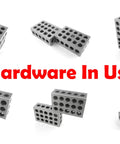 Top Shelf Machinist Block Hardware Kit With Heavy Duty Bolts Secure Lock Nuts And Sturdy Washers For Knockout Modular Fixture Builds And Bulletproof Workshop Grade Setup displayed in multiple angles.