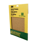 Coarse Aluminum Oxide Sandpaper 60 Grit 4 Sheets 9 By 11 Inches For Paint Wood And Metal General Purpose Sanding Durable Long Lasting
