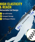 Scuba Diving Lanyard For Underwater Cameras, Anti Loss Retractable Gear Tether With Quick Release Buckle, 60 Lb Capacity