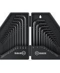 30 Piece Hex Key Set With Organizer Case Alloy Steel L Shape Allen Wrenches SAE And Metric Coverage Long And Short Arm Design Black Finish