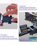 ACC Positioning Tool for Eyeball Unit and ADAS Calibration Aid, Easy Leveling for Eyeball Unit, Battery Powered by Two AAA Batteries Not Included, Automotive Grade ADAS Setup Tool for Precise Eyeball Calibration. Used with digital protractor and hex key