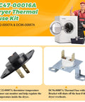 Dryer Repair Kit With Thermal Fuse Thermostat Thermistor And High Limit Thermostat For Samsung LG Kenmore Dryers DIY Fix