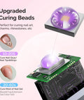 Upgraded curing beads for Lightweight Cordless Nail Drill With Handheld UV Lamp Beginner Gel Manicure Kit curing nail gel and tips.