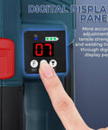 Digital display panel of Heavy Duty Electric Strapping Tool With Portable Battery Powered Packaging Machine Featuring 4000Mah Capacity.
