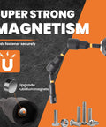Close-up of 29 Piece Magnetic Nut Driver Set With SAE And Metric Bits showing magnetic bit holder and nuts for impact drills.