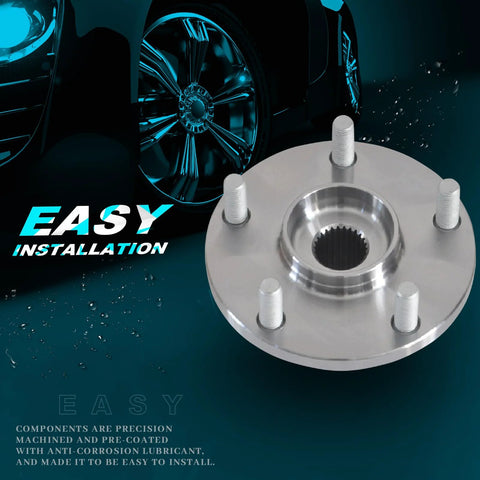 Front Wheel Hub Bearing Assembly 2 Pack Fit For 2004 2017 Toyota Camry, 2001 2007 Highlander, And 2004 2008 Solara, 5 Lug