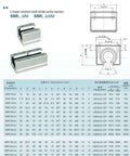 Premium Compatible SBR Rail Open Linear Bearing Block Kit For Desktop Printer Frames And Compact DIY Routing Machines With Multiple Preshot Lengths From 250mm To 1000mm To Handle Any Heavy Load And Stroke Requirement On Your Next Custom Build. SBR open bearing block dimensions chart