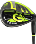 Roswell 56 Degree Wedge With Steel Shaft Conforms To Rules Of Golf In Dope Green Finish, club head close-up view.