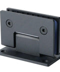 Glass Shower Door Hinge 90 Degree For Bathroom Black Finish Heavy Duty Shower Hardware With Rubber Guard To Protect Glass No Hassle Install Pro Grade Quality 1 Pack black shower hinge with rubber guard for frameless glass