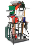 Beefy Heavy Duty Garden Tool Organizer For Garage And Shed Holds Up To 58 Long Handled Tools With Durable Tool Rack Stand assorted tools