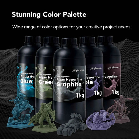 Top Shelf Graphite 3D Printing Resin Designed For 9K And 12K Ultra High Resolution Printers 405 Nm Uv Curing Photopolymer With Minimal Shrinkage Super Crisp Details And Butter Smooth Surface Finish In One Kilogram Pack