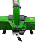 54 inch snow blower attachment lifted on heavy-duty dolly, green surface, designed for easy storage and movement, fits X700 series.