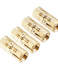 Hidden Barrel Hinge For Jewelry Box And Cabinet Brass Concealed Hinges With 180 Degree Opening Copper Finish 0.8 By 1.8 Cm Pack Of 4