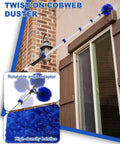 Pro Grade 30Ft Reach Solar Panel Cleaning Kit With 20 Inch Water Fed Brush Telescoping Pole From 5 To 24 Feet cleaning cobwebs on window