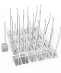 Heavy Duty Slatwall Hooks Pack Of 25 For Retail And Garage Displays 6 Inch Chrome Stainless Steel Hooks with 4.2mm Arm