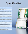 No Fuss Smart Battery Management Board 4S To 8S Range 12V To 24V Pushing 300 Amps with specifications displayed.