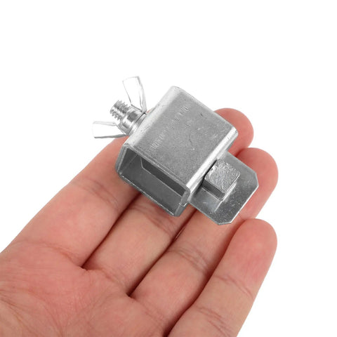 Heavy Duty Welding Clamps For Flawless Butt Joint Assembly And Metal Sheet Alignment Featuring Sturdy Locking Pincers For Rapid Setup and Rock Solid Holds in hand.