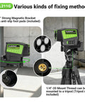 Self Leveling Laser Level with Plus Mode and Dual Line Plus 2 Plumb Dots on 360 Degree Magnetic Base, tripod mount