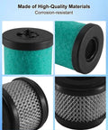 Premium Vacuum Oil Mist Filter And Odor Element Kit for Edwards RV12 RV8 RV5 RV3 showing close-up of filter materials A22304198 A22304079
