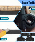 12 Pcs Bicycle Handlebar Rubber Gasket Kit Fits 22.2 25.4 To 31.8 Mm Plus 2 DIY Gaskets installation steps with tools shown