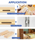 2 In 1 Invisible Fastener Slotting Bracket Mortise And Tenon Jig for woodworking slots and hidden fastener applications.