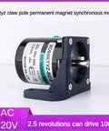 Low Speed 28W 220V AC Motor With Reversible Permanent Magnet Synchronous Drive, 68KTYZ, Gear Reduction Bracket, 15 RPM
