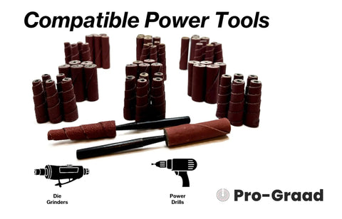 62 Piece Abrasive Spiral Roll Sander Kit With Cone And Cylinder Shapes For Metal Wood Stainless Fiberglass Welds And Engine Porting