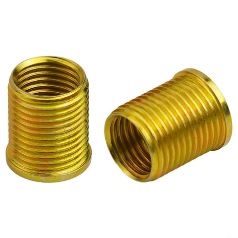 Gold metal inserts part of Thread Repair Tool Kit For M12x1.25 Inserts And M14x1.25 Tap, Metal Helicoil Set For Engine And Diesel Generator Repairs