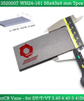 Carbon Vane Kit For Becker Pump 7 Piece Set Replacement Vanes 95x43x4mm OEM 90135200007 in caliper measurement