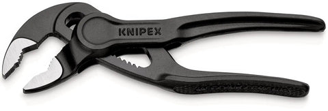 Cobra XS Pipe Wrench And Water Pump Pliers Slim Head For Tight Spaces One Hand Fine Adjustment And Long Lasting Grip 100 mm