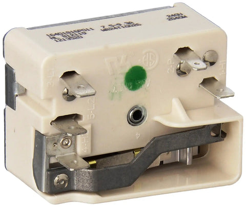 WB24T10026 Surface Element Switch Replacement for Electric Cooktops and Stovetops, close-up of connectors and housing