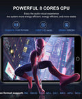 All In One Bluetooth WiFi MP3 Player With Android OS 4 Inch Touch Screen 80GB Storage displaying a superhero in action.