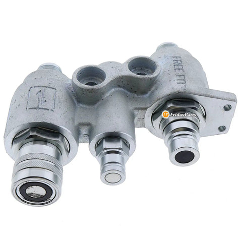 Front view of Hydraulic Control Valve 47447054 4BD4FF112 Aftermarket Replacement for CASE Loader, showing connection ports.