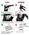 EnryKuo labor-saving arm jack 2-pack; stainless steel with ABS handle for cabinet and wall tile installation
