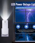 Three Pack LED Power Failure Lights 4 In 1 Rechargeable Plug In Flashlights with Motion Sensor for Home Blackouts