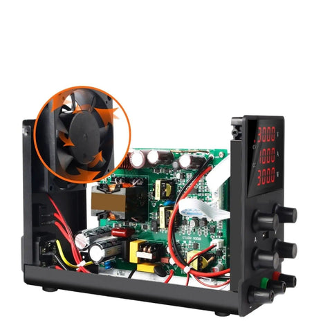 Adjustable DC Bench Power Supply Pro Grade 0 To 30V 0 To 10A Lab Grade Regulated Switching Power Supply with 4-digit display and fan