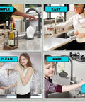 360 Degree Glass Rinser For Kitchen Sink Matte Black Cup Washer High Pressure Cleaner Quick Clean for various uses