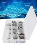 Beefy E Clip Circlip Retaining Ring Set 604 Stainless Steel Assortment Kit For Bearings And Gears Includes 1.5mm To 15mm Sizes