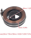Two Pack Drill Press Return Springs, 37mm Durable Spring Steel with size dimensions shown
