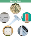 Iron T Strap Shed Door Hinges 4 Pack 4 Inch Barn Door Gate Hinges Tee Hinge Wrought Iron Hardware With Screws For Wooden Fences