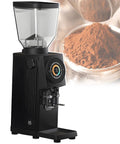 Desktop Electric Coffee Grinder With Flat Burrs Vivid Touchscreen Display quick grind speed and 1L hopper for smooth brewing.