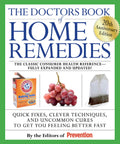 Cover of The Doctors Book of Home Remedies with images of baking soda, grapes, and tea bag.