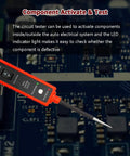 Power Circuit Probe Tester for 6V To 24V DC Systems displaying LED Polarity Indicator on circuit board