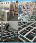 Beefy 40x80 Aluminum T Slot Extrusion used in frames for CNC and 3D printer parts, silver heavy-duty framing, 1000mm length.